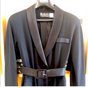 "LE SMOCKING JACKET/ DRESS" (THE ICONIC FRENCH high quality tuxedo dress. Unique